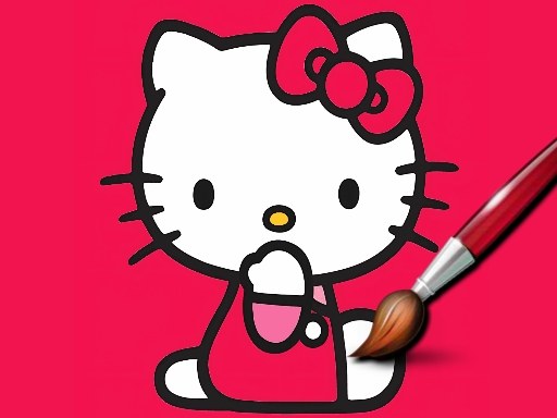Easy Coloring Kitty
