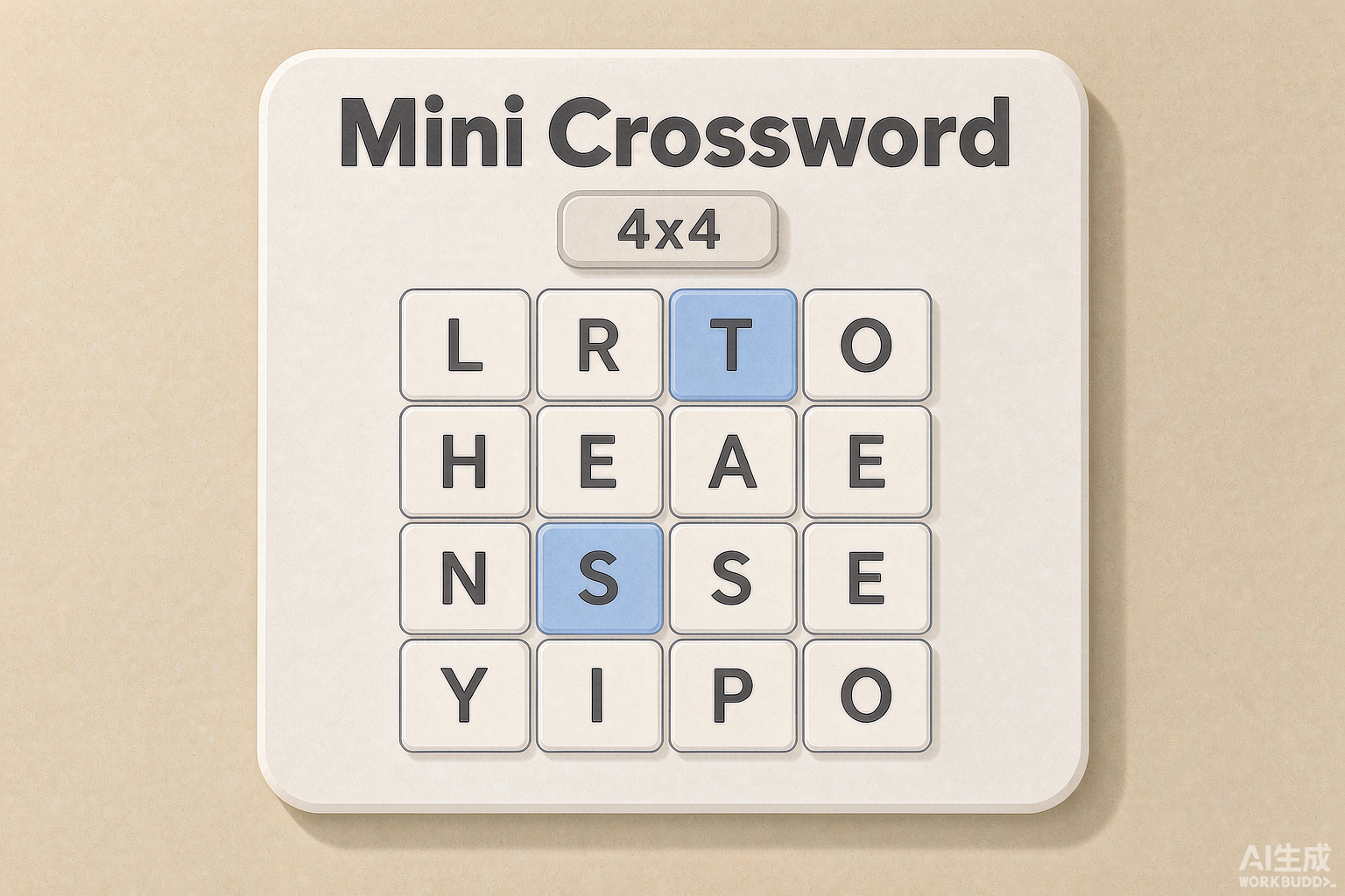 Mini Crossword